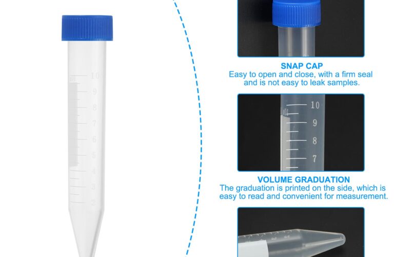 10ml Centrifugal Tubes with Leak-Proof Caps – 100pcs/ Bag